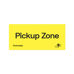 Hanging Pickup Zone Sign