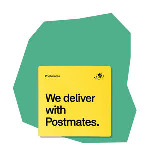 Postmates Window Cling