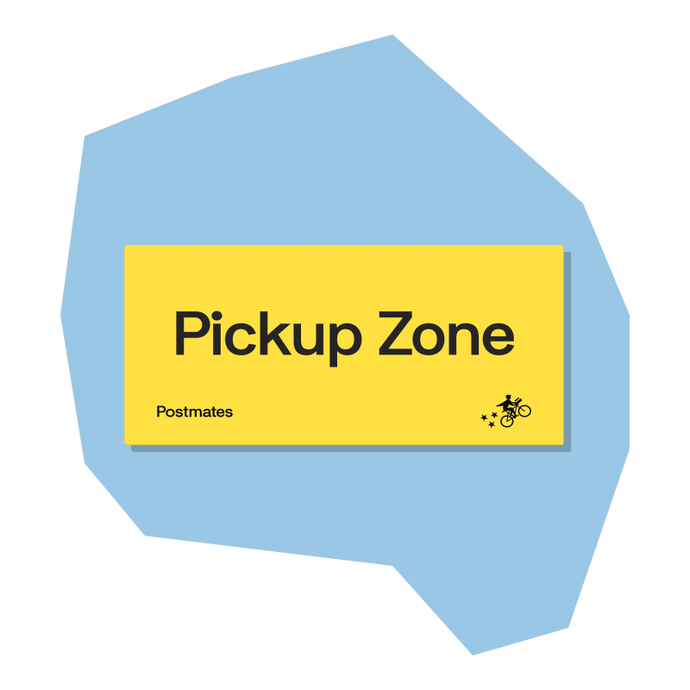 Hanging Pickup Zone Sign